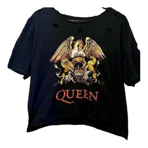 Absolute Cult Queen Crop T Shirt
